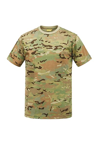 Hipolar Μπλουζάκι παραλλαγής Multicam, 95% Βαμβάκι 5% Ελαστάνη, Ημι-ελαστικό