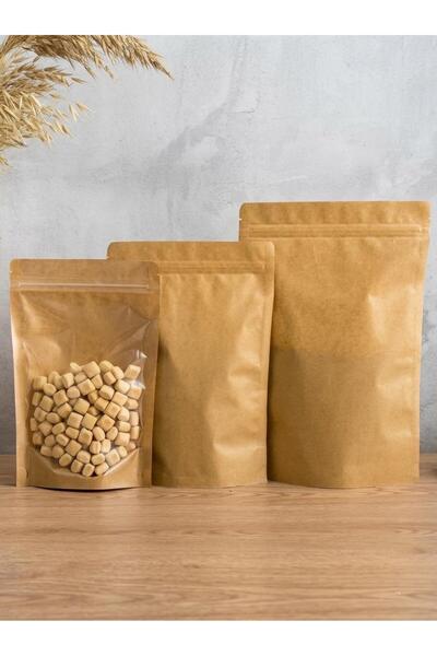 AlKhasakiyaBags Coffee and Spices Bags with Clear Window Cartoon Color 1kg (1000g) Capacity 50 Bags