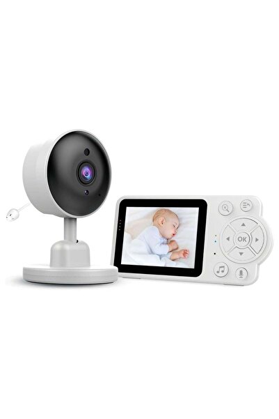 Krista Monitor wireless pentru bebeluși cu cameră și audio, 2.8 inch - Monito...