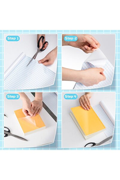 Yuka Asetat YAPIŞKANLI ÇOK AMAÇLI KAPLAMA KİTAP,DEFTER,FOTOĞRAF TRANSFER,İZ Y...