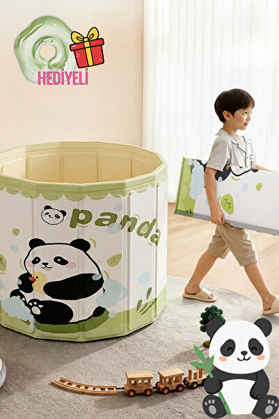 HYPER GROUP Panda Desenli Baby Spa Çocuk Küveti / Oyun Havuzu(Portatif Bebek ...
