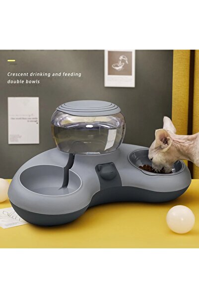 YENİTECH Yeni Model Kedi Köpek Mama ve Su Kabı Kaymaz Devrilmez Oyuncak Ayı Tasarımlı Besleme Kabı