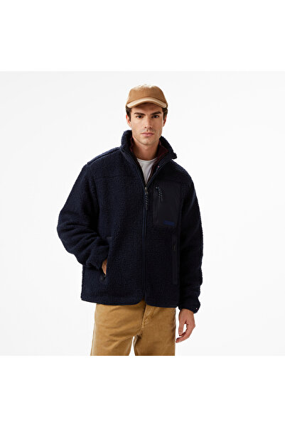 Tommy Hilfiger Teddy Through Erkek Fermuarlı Lacivert Ceket