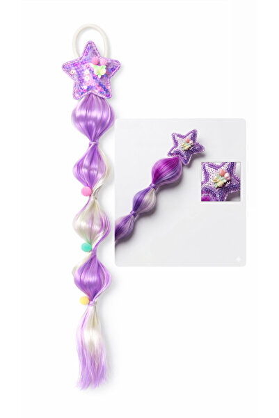 synshop Μωβ λουλούδι τουλίπα Cosplay Party Παιδικό αξεσουάρ μαλλιών Bubble Bo...