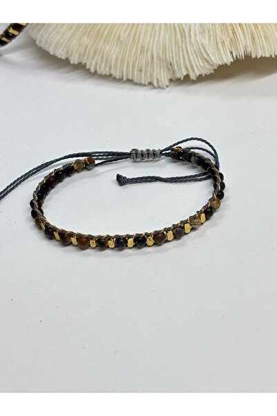 gemsartdeco Agate Natural Stone Gold Dorika Bracelet