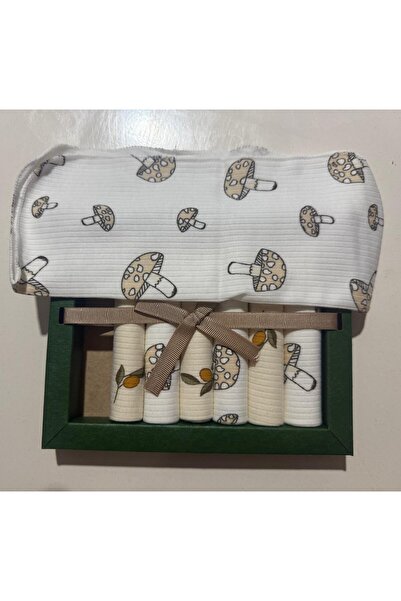 EM&FA TEKSTİL Baby Muslin 100% Cotton Mouth Wipes Pack of 5