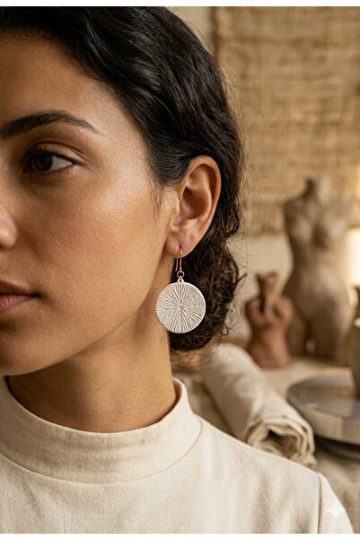 Onflow Modern White Stylish Design White Earrings