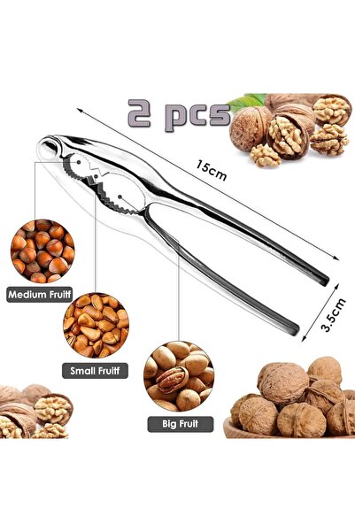 DİĞER1111 Stainless Steel Nut Walnut Cracker – Stainless Steel Durable Hand Tool