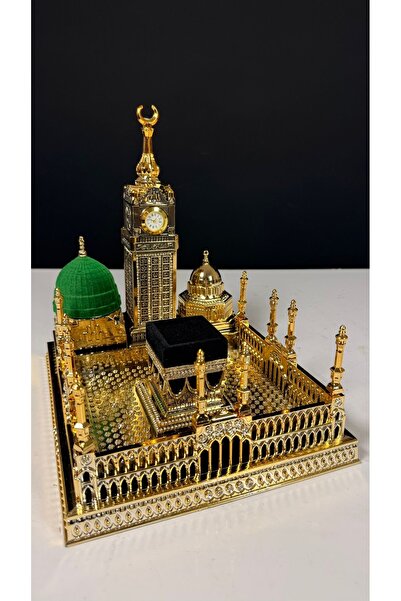 Zirkon Taşlı Mescid-i Haram Tower Biblo 28*27 cm