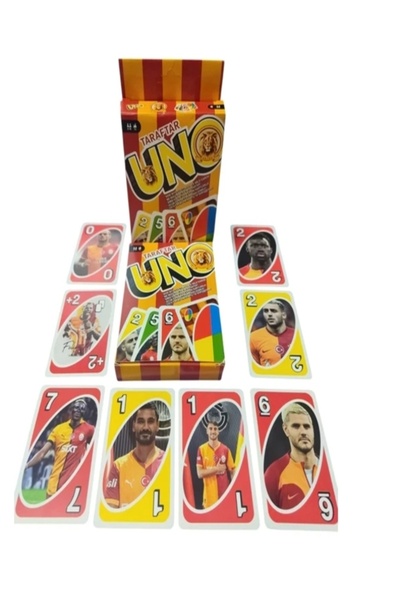 Emrah Gültekin Yellow Red Fan Themed Card Game Set Fun Family Game for Footba...