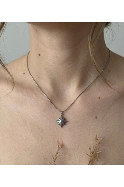 stainless steell Minimal Figured Steel Necklace