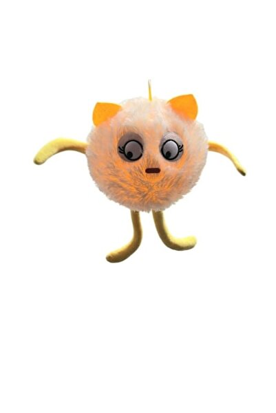 MASHASHOP Minge Pufoasă, Prieteni Amuzanți, portocaliu, 23 cm