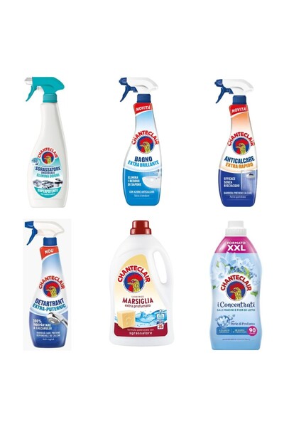 Chanteclair Set 6 Chanteclair: 1x Anti-Odor Degreaser, 1x Shine Anti-Scaler, ...