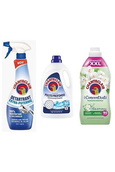 Chanteclair Set 3 Chanteclair: 1x Detartrant Puternic, 1x Detergent Profunzim...
