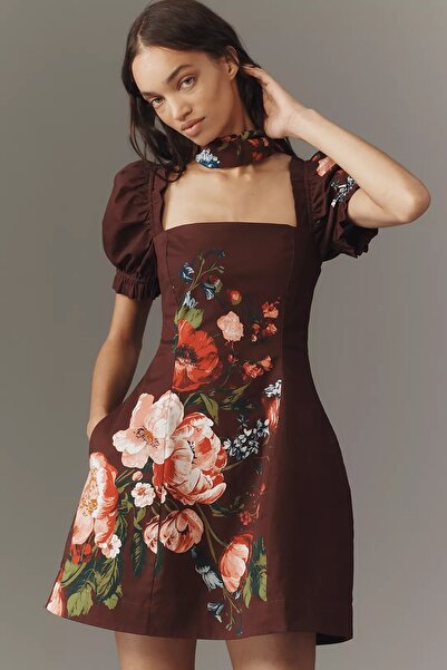 Anthropologie Maeve Puff Sleeves Giant Flowers Guaranteed to Be the Most Styl...