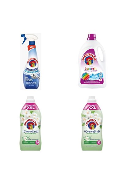 Chanteclair Set 4 Chanteclair: 1x Detartrant Puternic, 1x Detergent Color, 2x...