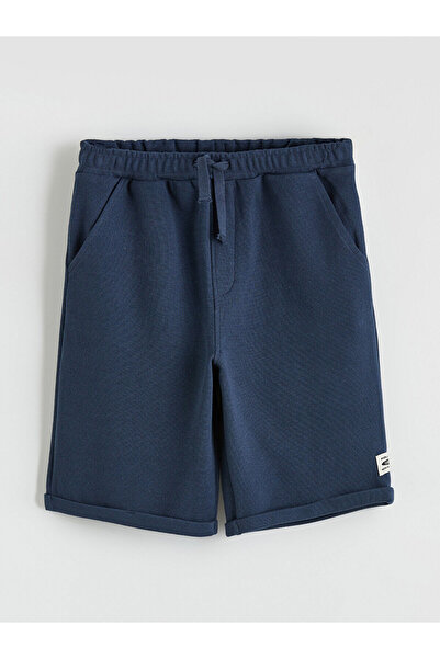 LC Waikiki Vizyon New Season Boys' Piqué Shorts with Elastic Waist