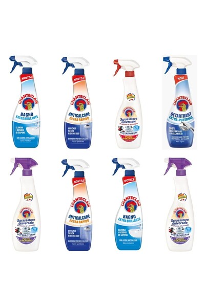 Chanteclair Set 8 Chanteclair: 2x Anticalcar Stralucire, 2x Anticalcar Rapid,...