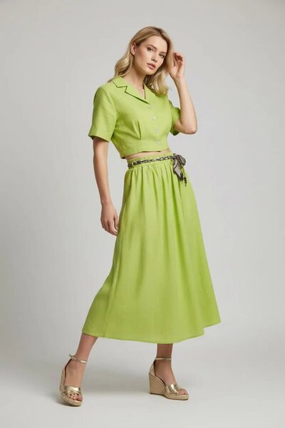 Park Karon 26035 100% βαμβακερό πουκάμισο με γιακά, σακάκι με δαντέλα, λεπτομ...