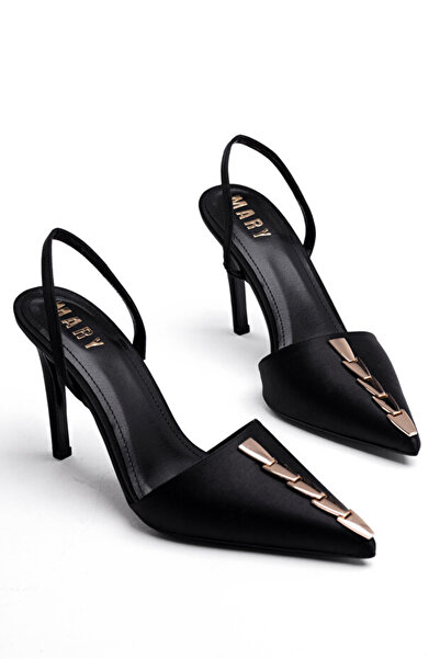 MARY Κλασικά παπούτσια με τακούνι, σατέν τακούνια, γυναικεία παπούτσια με τακ...