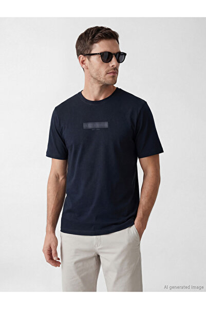 LC Waikiki Vizyon New Season Crew Neck Men's Combed Cotton T-Shirt