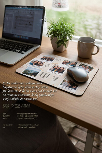 Elora Best Kişiye Özel Fotoğraflı Mouse Pad - Anı Tasarımlı Hediye Pad İstedi...