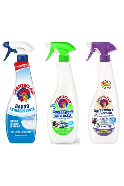 Chanteclair Set 3 Chanteclair: 1x Anti-limescale Shine, 1x Lemon Degreaser, 1...