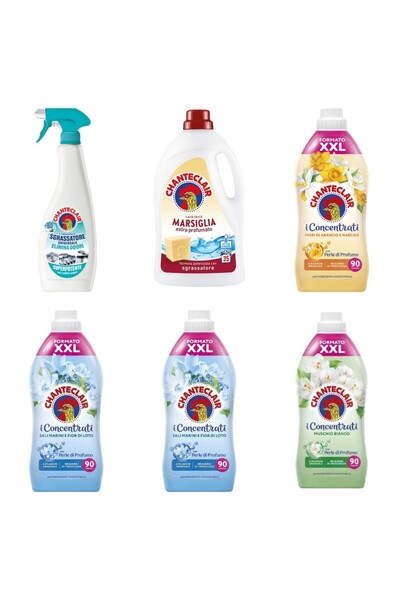 Chanteclair Set 6 Chanteclair: 1x Anti-Odor Degreaser, 1x Marseille Detergent...