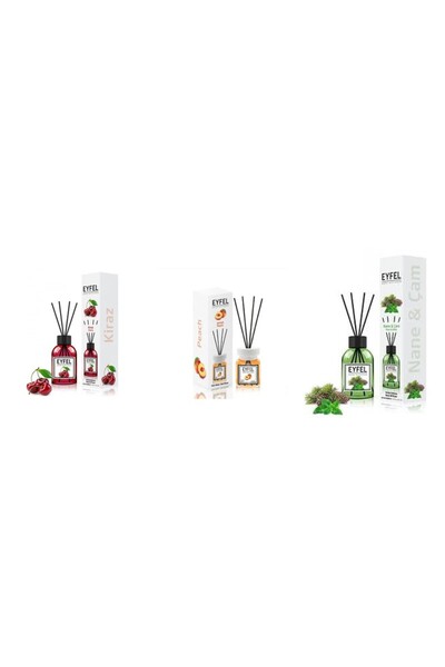 Eyfel Set 3 Eyfel: 1x Cirese, 1x Piersica, 1x Pin si menta
