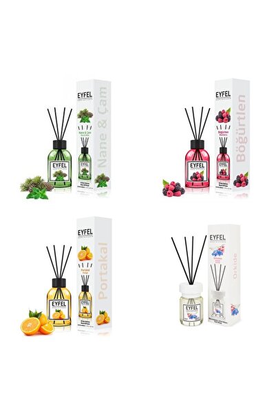 Eyfel Set 4 Eyfel: 1x Pin si menta, 1x Fructe de padure, 1x Portocala, 1x Orh...