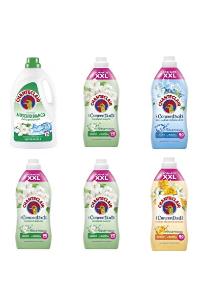 Chanteclair Set 6 Chanteclair: 1x White Musk Detergent, 3x White Musk Conditi...