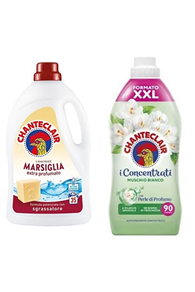 Chanteclair Set 2 Chanteclair: 1x Marseille Detergent, 1x White Musk Conditioner
