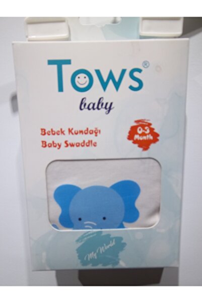 TOWS BABY لفافة أطفال مطبوعة برسومات الفيل