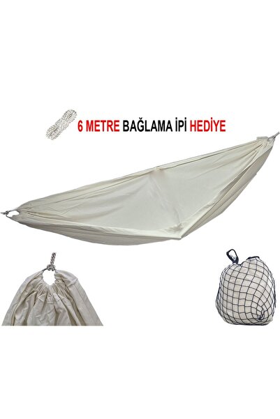STFAST Çift Kişilik Gabardin Dokuma Pamuk Kumaş Hamak Kamp Hamağı Salıncak Pi...