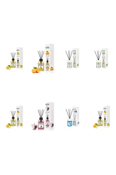 Eyfel Set 8 Eyfel: 3x Lamaie, 1x Portocala, 2x Iasomie, 1x Bouquet, 1x Cool w...
