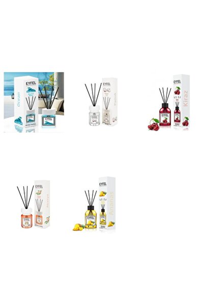 Eyfel Set 5 Eyfel: 1x Ocean, 1x Bumbac, 1x Cirese, 1x Acacia, 1x Ananas