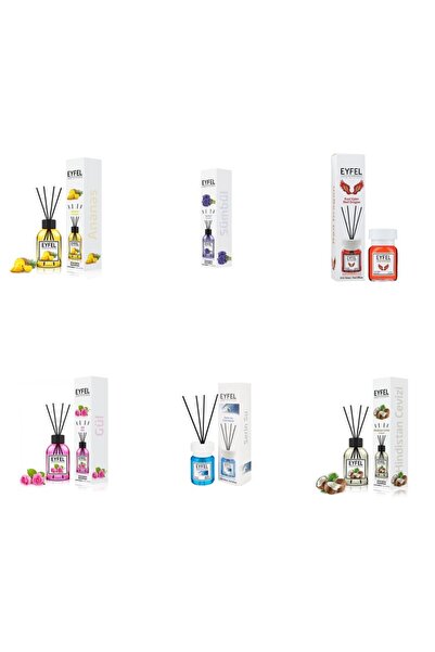 Eyfel Set 6 Eyfel: 1x Ananas, 1x Zambile, 1x Red dragon, 1x Trandafir, 1x Coo...