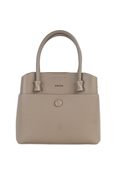 Generic Fashionable and Unique Design Handbag with Embossed Longitudinal Line...