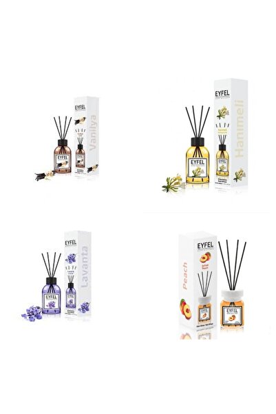 Eyfel Set 4 Eyfel: 1x Vanilie, 1x Mana maicii domnului, 1x Lavanda, 1x Piersica