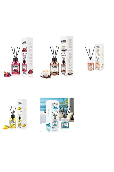 Eyfel Set 5 Eyfel: 1x Fructe de padure, 1x Cafea, 1x Acacia, 1x Ananas, 1x Ocean
