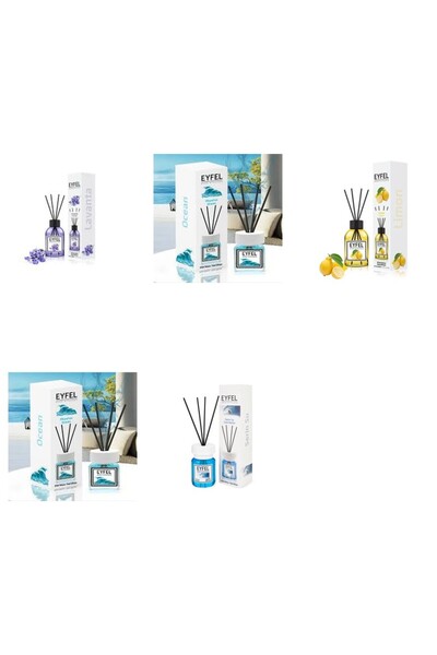 Eyfel Set 5 Eyfel: 1x Lavanda, 2x Ocean, 1x Lamaie, 1x Cool water