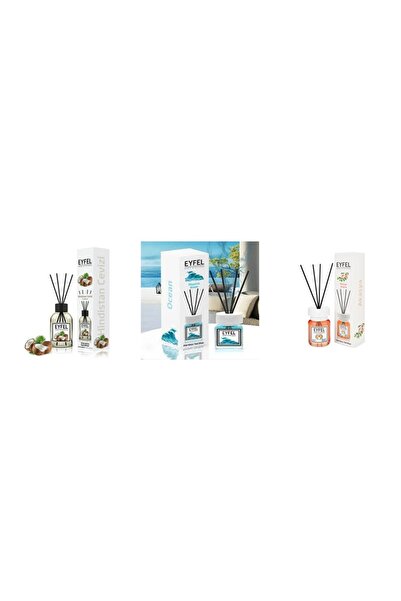 Eyfel Set 3 Eyfel: 1x Nuca de cocos, 1x Ocean, 1x Acacia