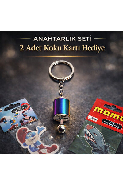 CAR BOOST Bukalemun Vites Premium Anahtarlık Seti – Şık Tasarım + Hediye Avan...