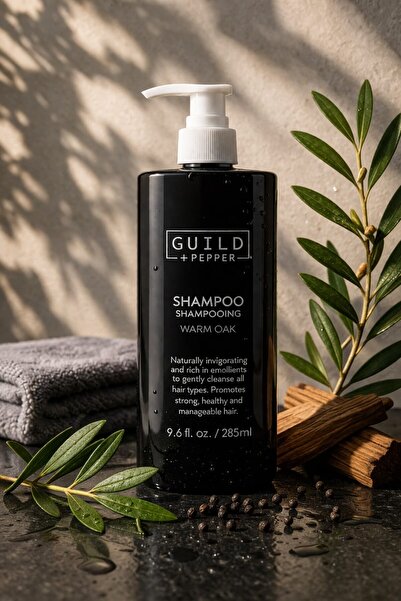 GUILD PEPPER Guild + Pepper Warm Oak Shampoo 285 ml – Moisturizing & Strength...