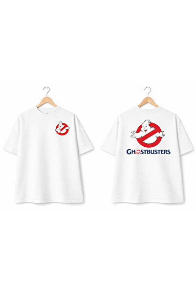 VODEXA Unisex majica prekomernog kroja GHOST sa printom, 100% pamuk, udoban kroj