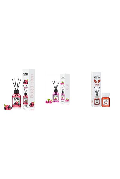 Eyfel Set 3 Eyfel: 1x Fructe de padure, 1x Trandafir, 1x Red dragon