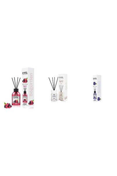 Eyfel Set 3 Eyfel: 1x Fructe de padure, 1x Bumbac, 1x Zambile