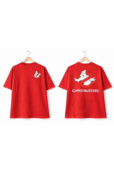 VODEXA Tricou oversize unisex cu imprimeu GHOST, 100% bumbac, croială confort...