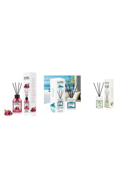 Eyfel Set 3 Eyfel: 1x Fructe de padure, 1x Ocean, 1x Iasomie