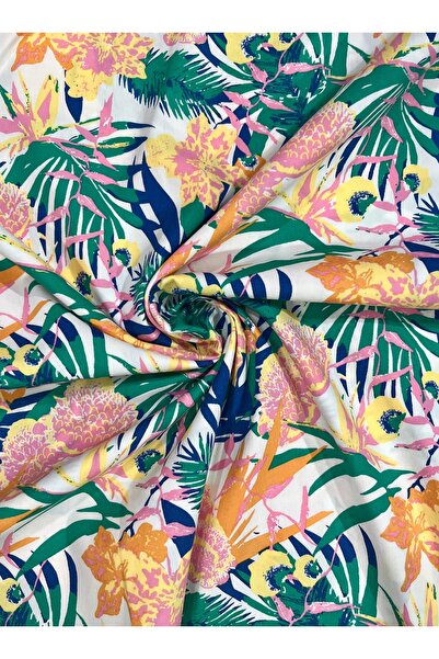Atlas Kumass Patterned Poplin Fabric